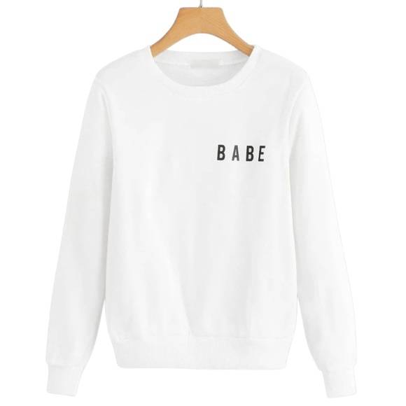 Treat Yourself With Kindness “babe” mental health crewneck sweatshirt medium - Picture 4 of 11